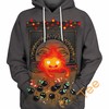 Merry Christmas Calcifer All Over Print 3D Hoodie with Graphics