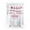 Merry Christmas Santa Happy New Year Shower Curtain to get festive