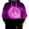 Mew In Pink Galaxy All Over Print 3D Hoodie with Custom Graphics
