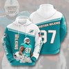 Miami Dolphins Customizable Hoodie with Unique 3D Graphic Design