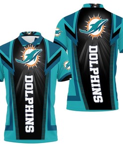 Miami Dolphins Fan All Over Print Polo Shirt with 3D T-Shirt and Breathable Fabric