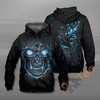 Miami Dolphins Lava Skull 3D All-Over Print Hoodie
