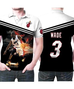 Miami Heat Fans, Celebrate Mecole Hardmanl with this 3D Designed Allover Polo Shirt
