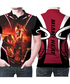 Miami Heat Jimmy Butler 22 Nba Great Player Basketball Polo Shirt in All Over Print Design