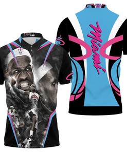 Miami Heat USA Legend of All Time Lebron James Polo Shirt All Over Print Shirt