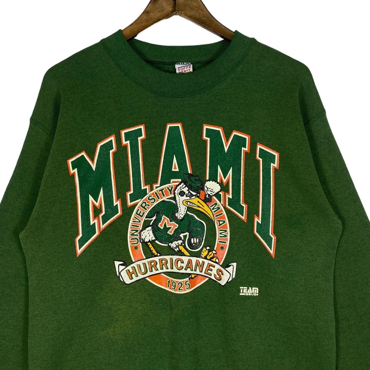 Miami Hurricane Team Issue Sweatshirt Vintage Style Full Size Gifts - Image 2