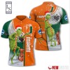 Miami Hurricanes Grinch Steals Christmas with Personalized Polo T-shirt