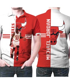 Michael Jordan 23 Chicago Bulls Standings 3D Polo Shirt Jersey All Over Print Shirt 3d T-shirt