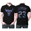 Michael Jordan 23 Legend Player NBA Basketball Iridescent Holographic Black Jersey Style Bulls Fans Polo Shirt