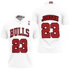 Michael Jordan #23 NBA Great Player Throwback White Jersey Style 3D All Over Print Polo Shirt for Fans