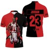 Michael Jordan Jump Shot Christmas Decor 3D All Over Print Polo Shirt
