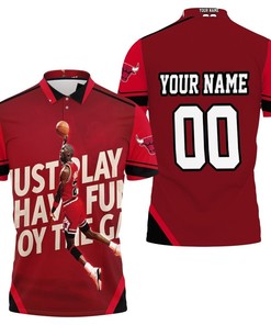 Michael Jordan Legend Just Play Have Fun Enjoy The Game Personalized 3D All Over Print Polo Shirt for Fans