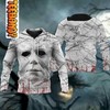 Michael Myers Killer in Halloween Night Hoodie with 3D Graphic Design