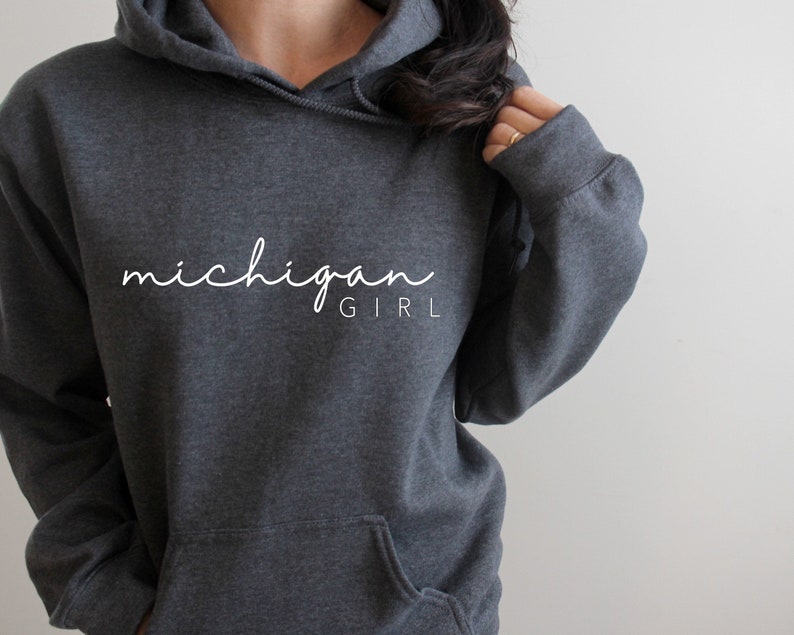 Michigan Girl Hoodie And Other Great Gifts For Fans Of The Great Lakes State Michigan, Hoodie, Gift - Image 2