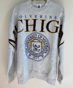 Michigan Spellout Crewneck Sweatshirt - The Ultimate Michigan Wolverines Apparel