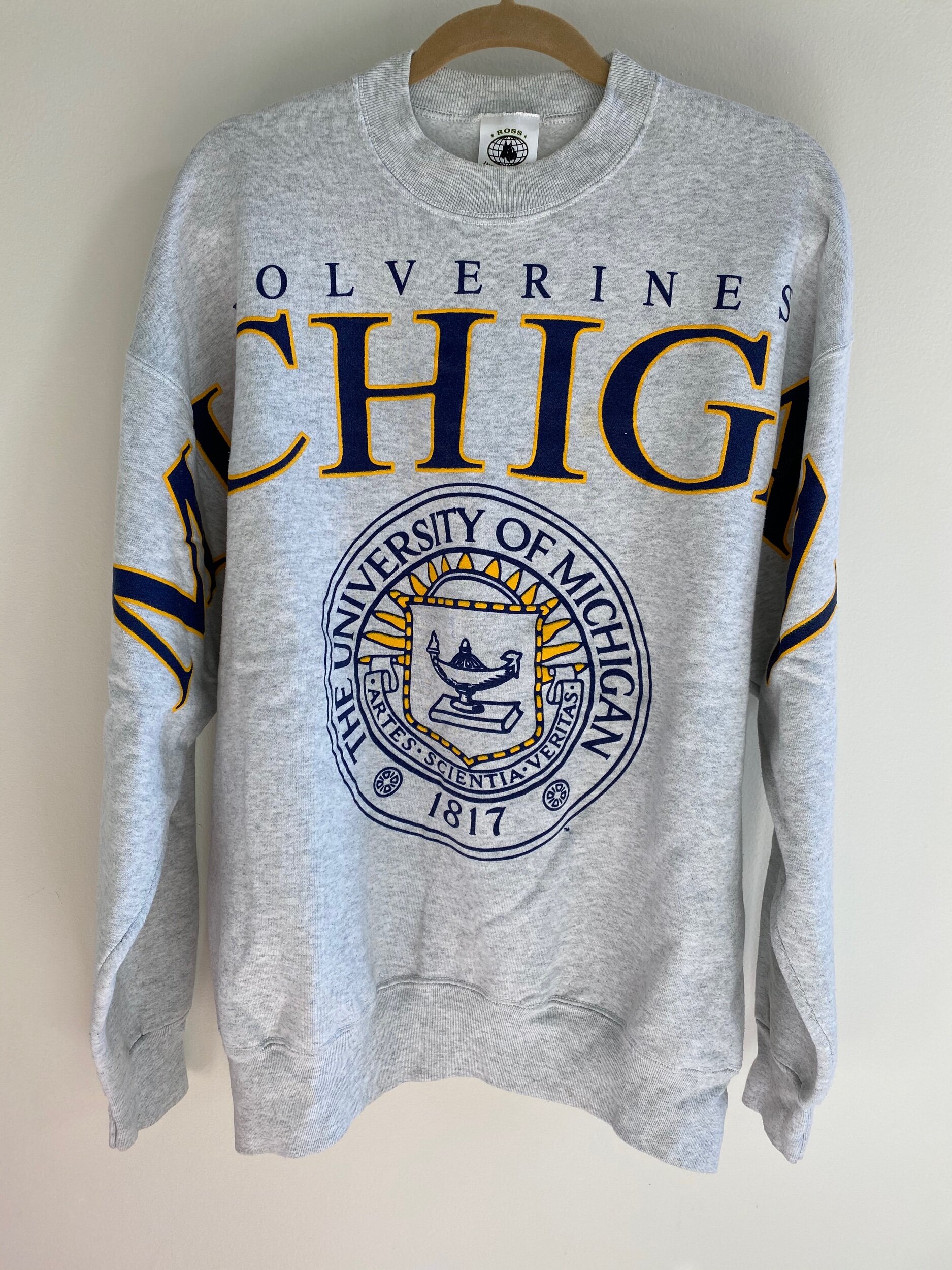 Michigan Spellout Crewneck Sweatshirt - The Ultimate Michigan Wolverines Apparel