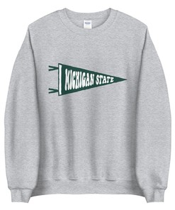 Michigan State Pennant Sweatshirt - Show Your Spartan Pride!