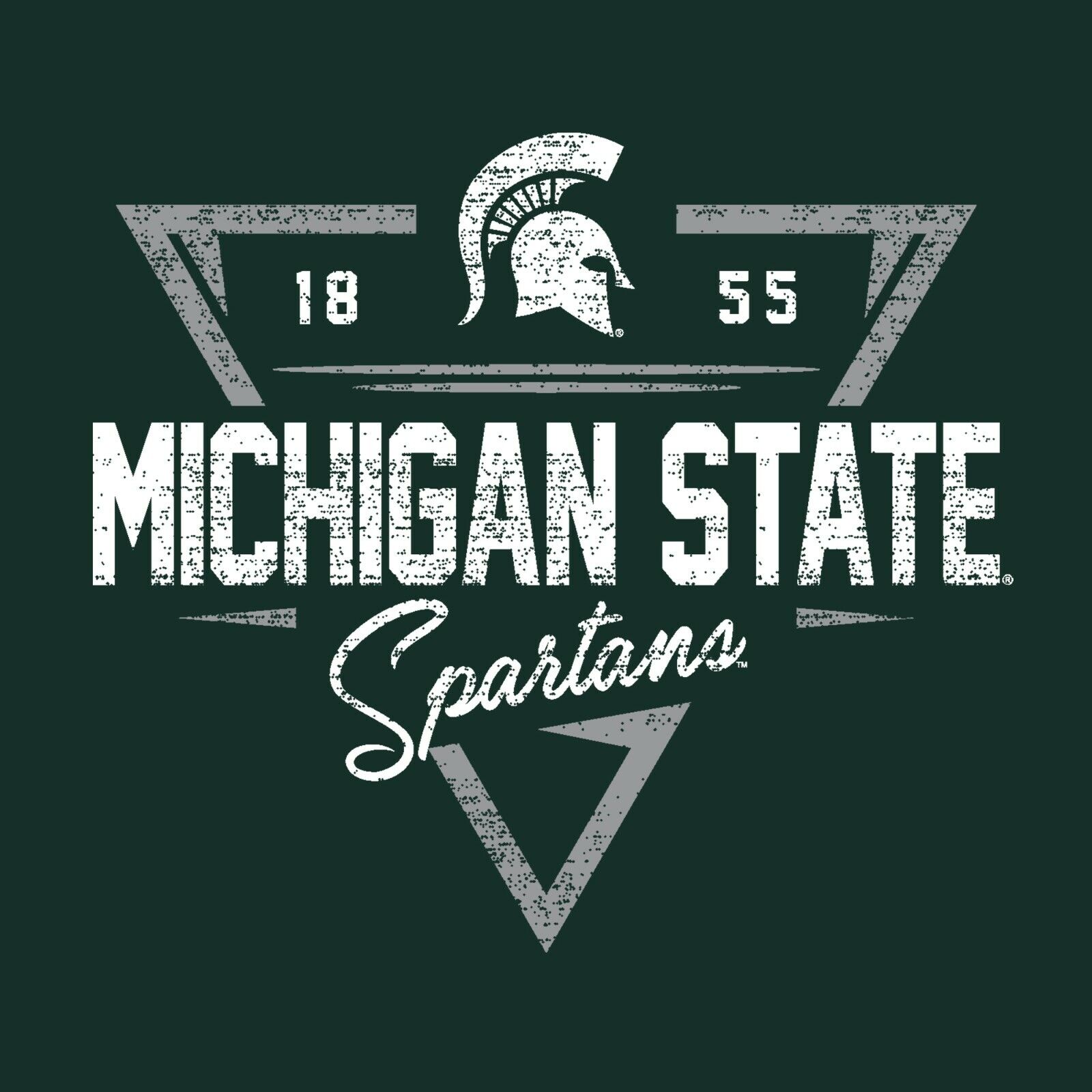 Michigan State Spartans Faded Retro Basketball Msu Spartans, Michigan State University Sweatshirt - Image 2