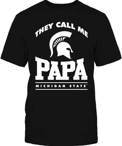 Michigan State Spartans Hoodie They Call Me Papa Perfect For Spartan Fans