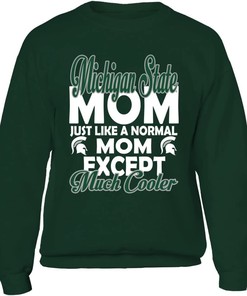 Michigan State Spartans Hoodie With Michigan State Mom Design, Perfect For Spartan Fans