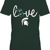 Michigan State Spartans Shirt With Love In State Outline Design, Perfect For Spartan Fans