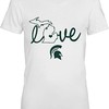 Michigan State Spartans Shirt With State Love Design, Perfect For Spartan Fans