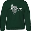 Michigan State Spartans Sweatshirt With Love Michigan State Basketball Design, Perfect For Spartan Fans