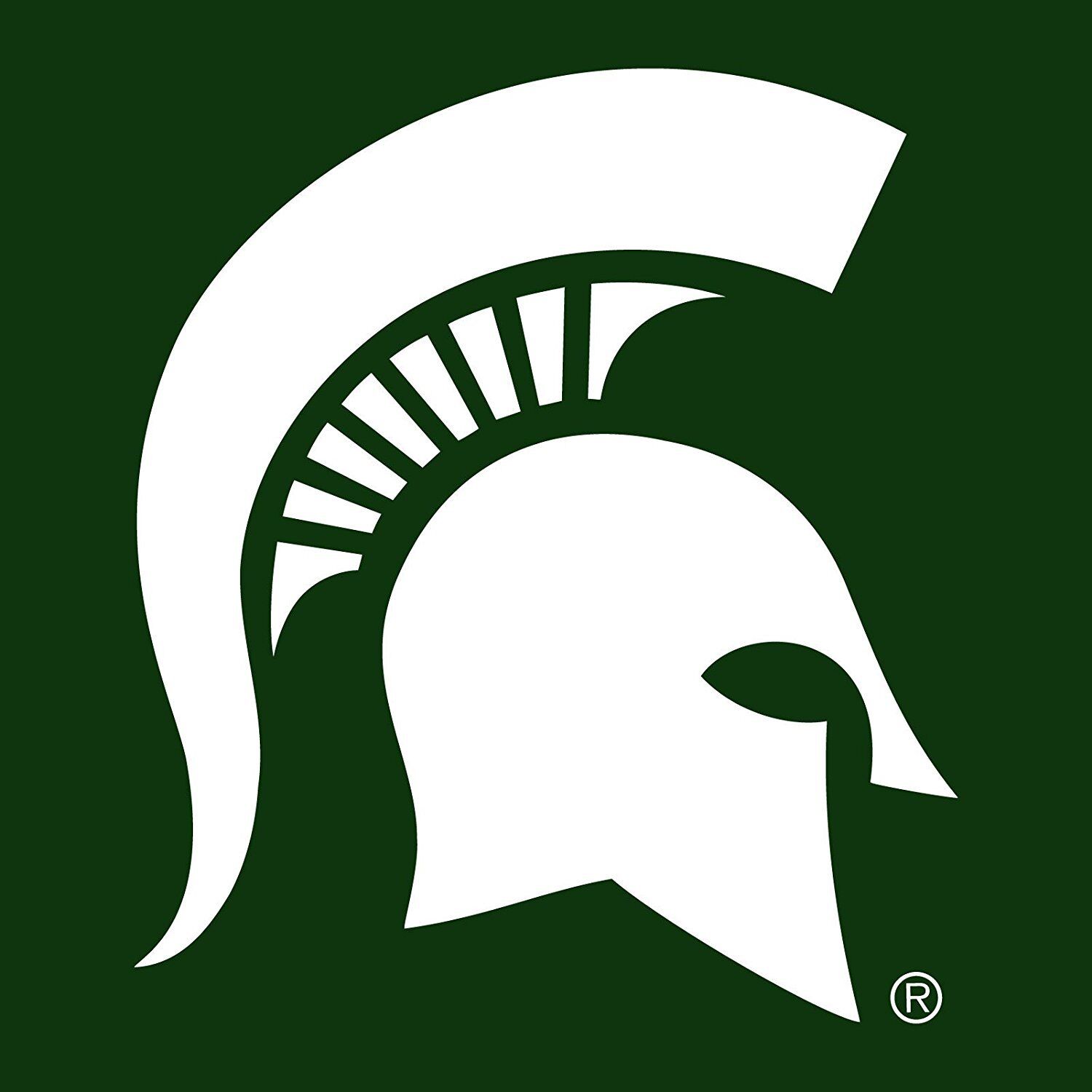 Michigan State Spartans Tilted Football Triblend Msu Spartans, Michigan State University Sweatshirt - Image 2