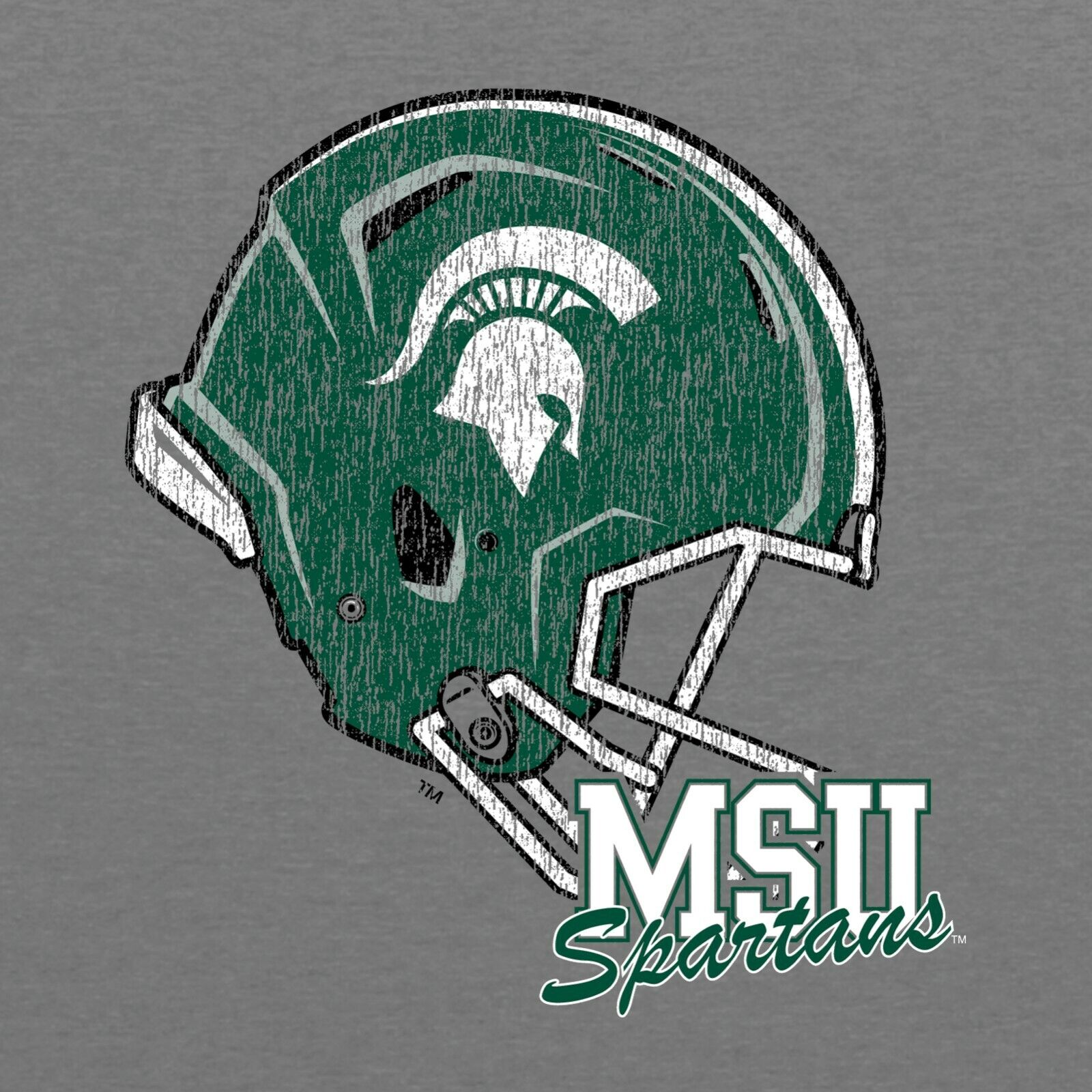 Michigan State Spartans Vintage Script Premium Msu Spartans, Michigan State University Sweatshirt - Image 2
