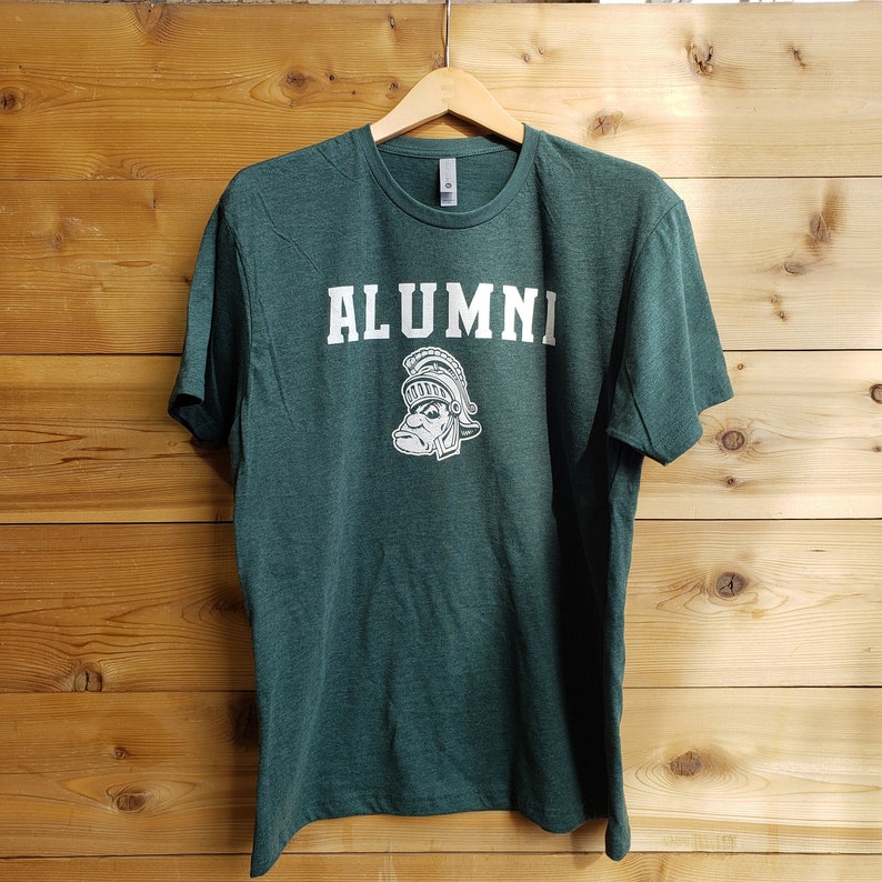 Michigan State University Msu Alumni Short Sleeve Shirt With Gruff Sparty Logo, Msu Fan Shirt - Image 3