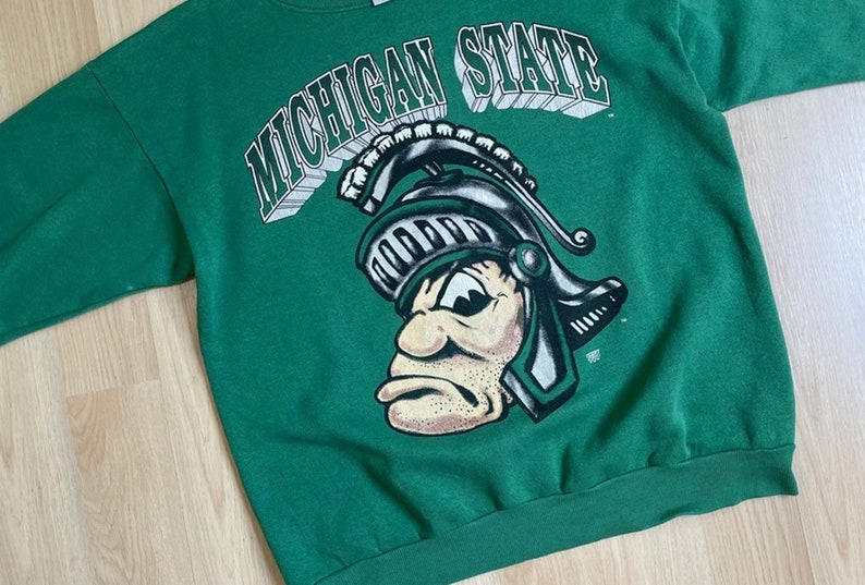 Michigan State University Spartan Sweatshirt Perfect For Game Day And Beyond Michigan State Sweatshirt, Game Day - Image 2
