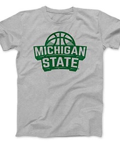 Michigan State University Spartans Basketball Premium Shirt, Officially Licensed Msu Apparel