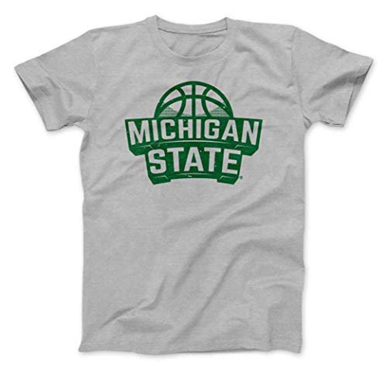 Michigan State University Spartans Basketball Premium Shirt, Officially Licensed Msu Apparel