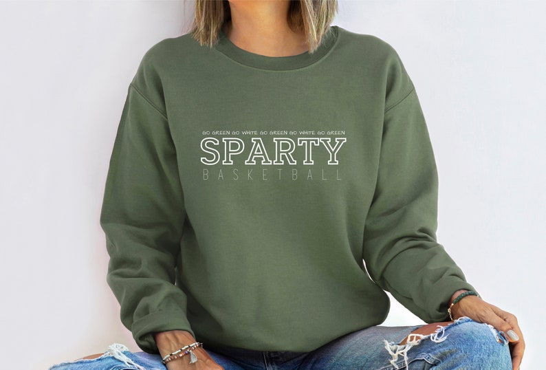 Michigan State University Spartans Izzone Sweatshirt - Perfect Gift For College Basketball Fans - Image 4