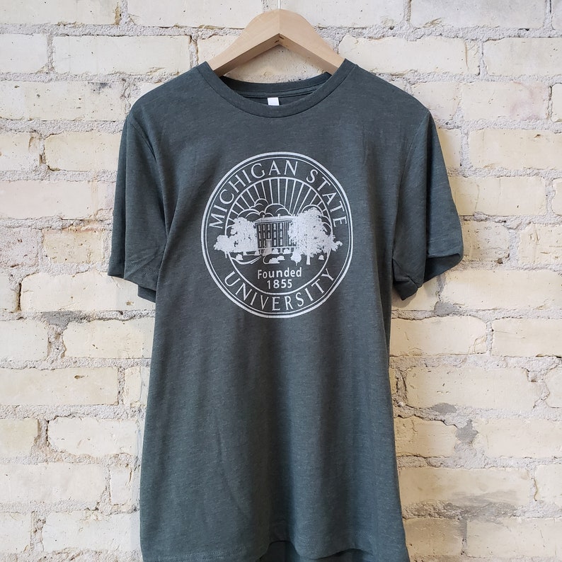 Michigan State University Spartans Official Seal Shirt, Msu Fan Apparel - Image 2