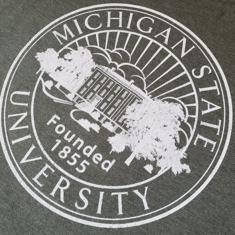 Michigan State University Spartans Official Seal Shirt, Msu Fan Apparel - Image 3