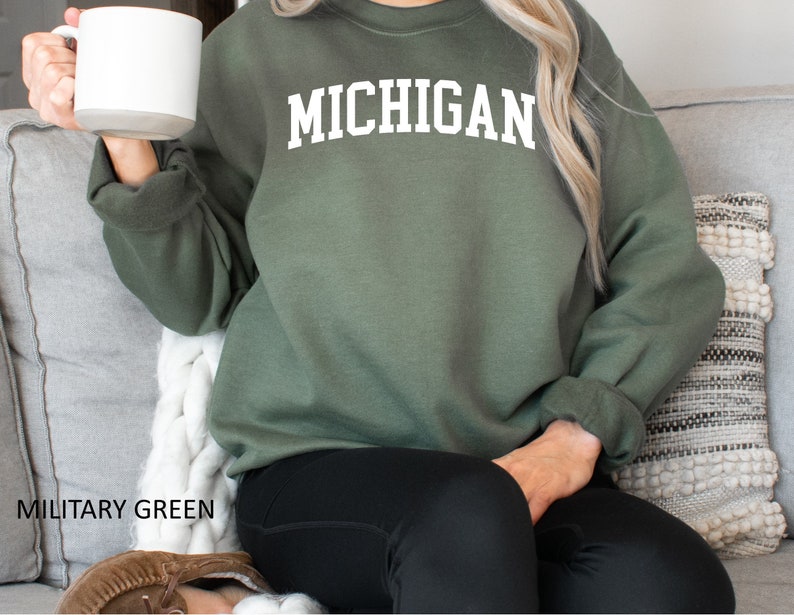 Michigan Sweatshirt Ideal Gift For Moms And Lovers Of Wolverines Football Michigan, Sweatshirt Gift, Football Mom Lover
