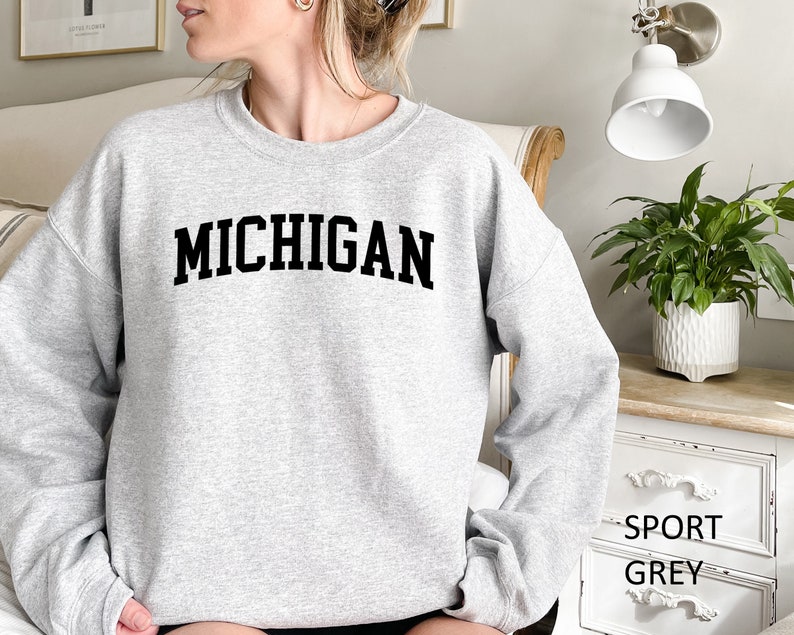 Michigan Sweatshirt Ideal Gift For Moms And Lovers Of Wolverines Football Michigan, Sweatshirt Gift, Football Mom Lover - Image 2