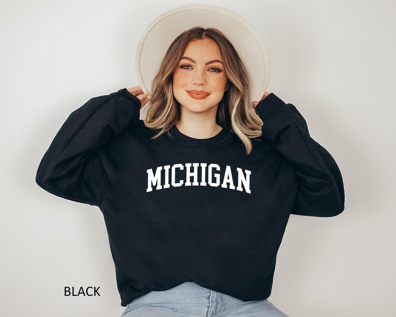 Michigan Sweatshirt Ideal Gift For Moms And Lovers Of Wolverines Football Michigan, Sweatshirt Gift, Football Mom Lover - Image 3