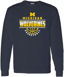 Michigan Wolverines Dynasty Logo Licensed Premium Michigan Fan Crewneck Shirt, Sports Team
