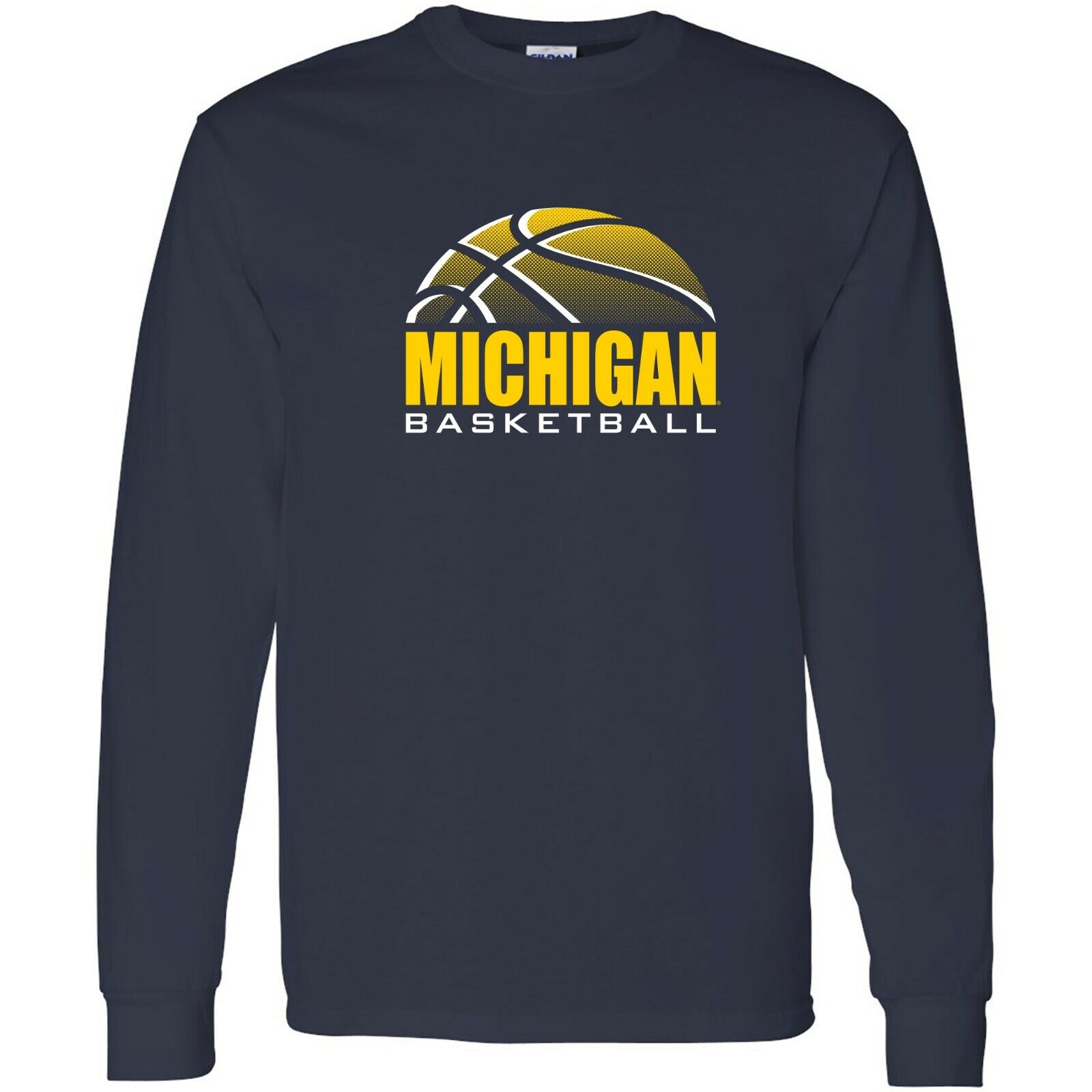 Michigan Wolverines Football Block Michigan Fan Crewneck Shirt, Sports Team