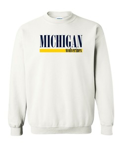 Michigan Wolverines Football Charge Michigan Fan Crewneck Shirt, Sports Team