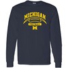 Michigan Wolverines Identity Stamp Michigan Fan Crewneck Shirt, Sports Team