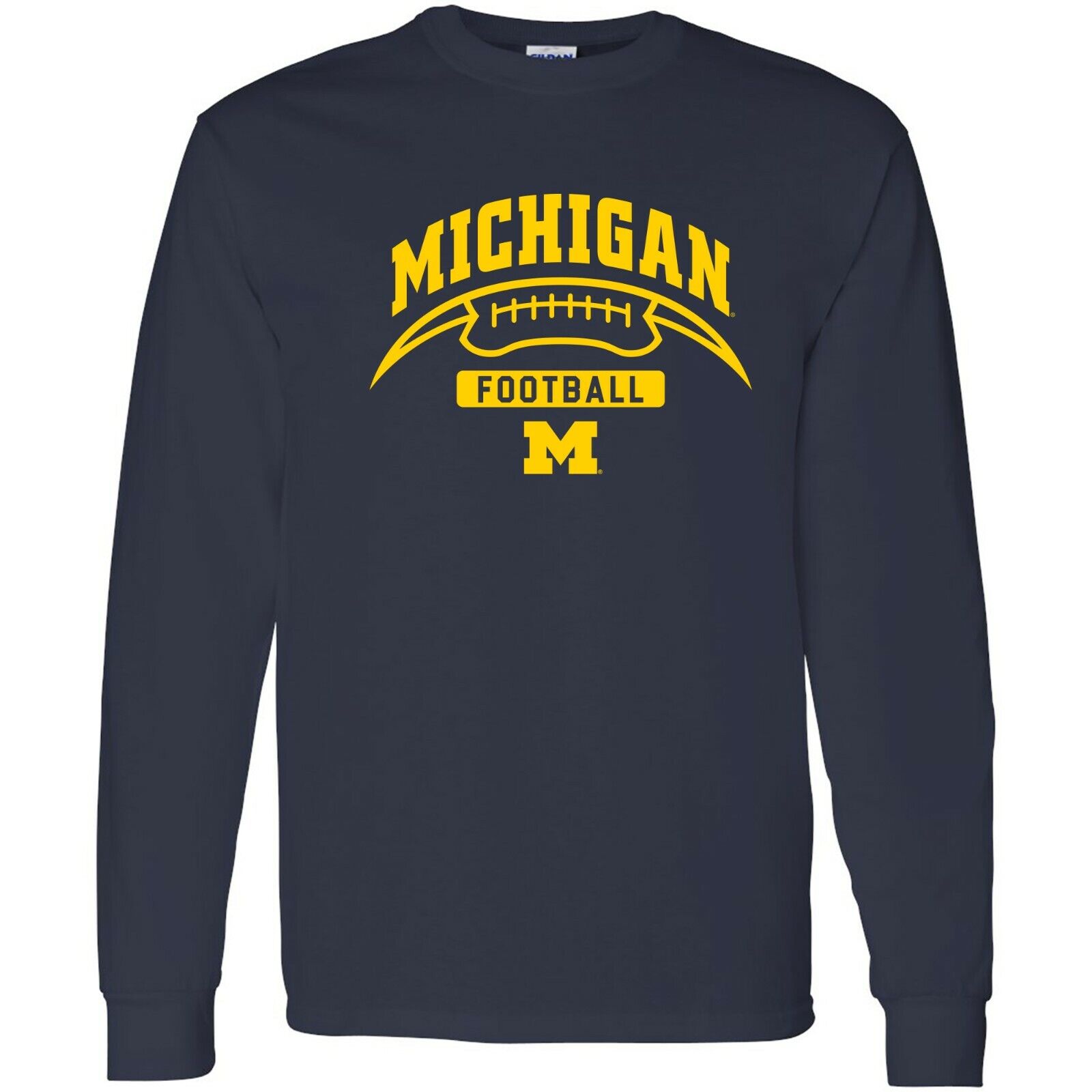 Michigan Wolverines Identity Stamp Michigan Fan Crewneck Shirt, Sports Team