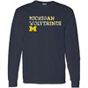 Michigan Wolverines Sunshine Script Canvas Triblend Michigan Fan Crewneck Shirt, Sports Team