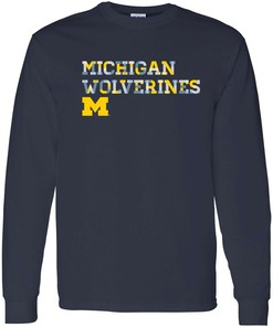 Michigan Wolverines Sunshine Script Canvas Triblend Michigan Fan Crewneck Shirt, Sports Team