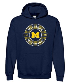 Michigan Wolverines Thin Script Womens Michigan Fan Crewneck Shirt, Sports Team