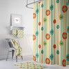 Mid Century Atomic Balls Shower Curtain and/or Bathroom Set with Retro Bathroom Decor
