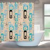 Mid Century Modern Atomic Bath Shower Curtain for Your Retro Bathroom