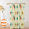 Mid Century Modern Diamond Pattern Shower Curtain, Add a Retro and Classic Touch to Your Bathroom Decor